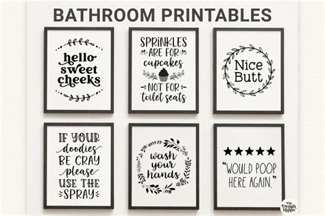 Free Bathroom Quotes Printables Free Printable Templates