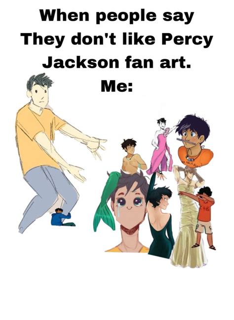 Percy Jackson Fan Art Funny - Rectangle Circle