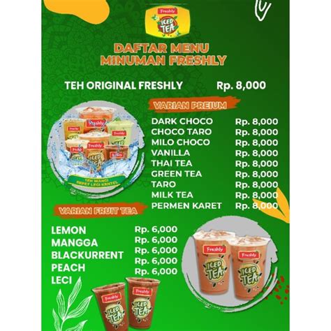 Jual Desain Daftar Menu Makanan Minuman Elegan Termurah Shopee Indonesia