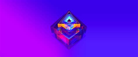 Illustration Abstract Purple Symmetry Blue Triangle Facets