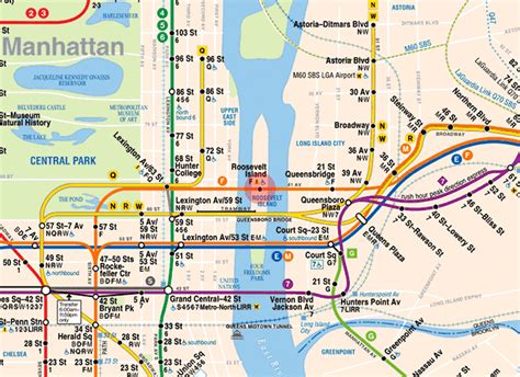 Roosevelt Island Station Map New York Subway