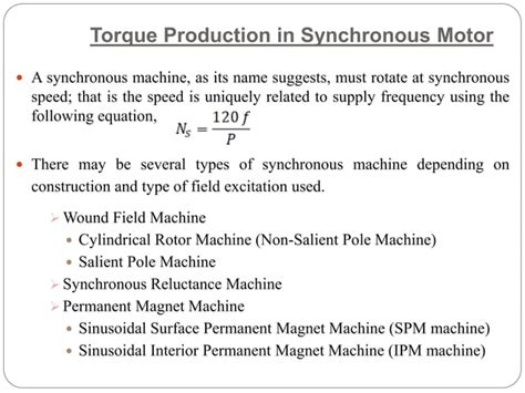 Speed Control of Synchronous Motor