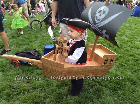 Here Is My Two Year Olds Wearable Pirate Ship Costume The Costume Is Really Light Weight