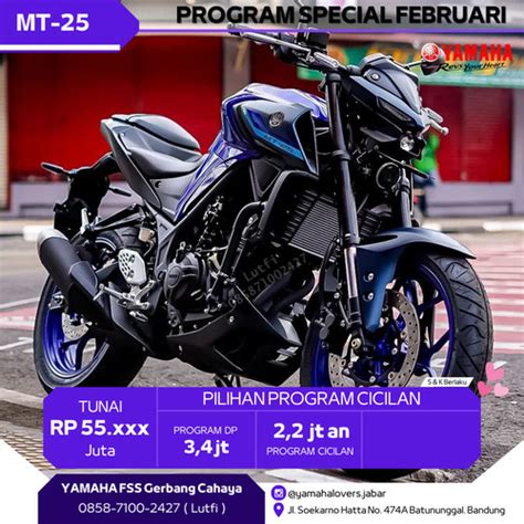 Jual Yamaha MT25 Biru MT25 Biru Naked Bike MT 25 Motor MT25 2024 Kota Bandung