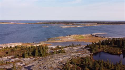 Vid O De Stock Premium Vue A Rienne De La Rive De La Baie D Hudson