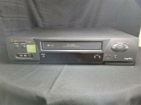 Mitsubishi Vcr Vhs Video Player Recorder Hi Fi Stereo Hs U No