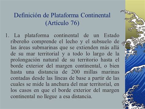 Definición De Plataforma Continental Qué Es Significado Y Concepto