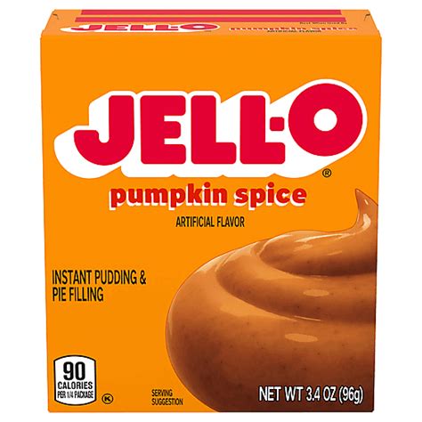 Jell O Pudding Pie Filling Pumpkin Spice Instant 3 4 Oz Buehler S