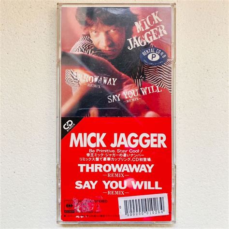 やや傷や汚れありレアCDMICK JAGGER THROWAWAY REMIX SAY YOU WILL REMIX 8cmシングル