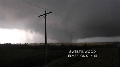 Violent Wedge Tornado South Of Elmer Ok Youtube