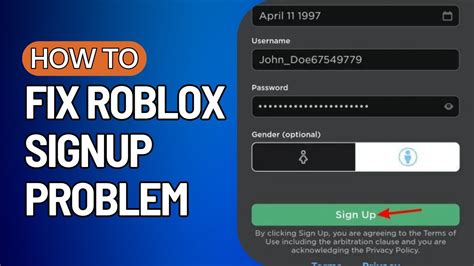 How To Sign Up In Roblox 2023 Roblox Sign Up Problem Full Guide