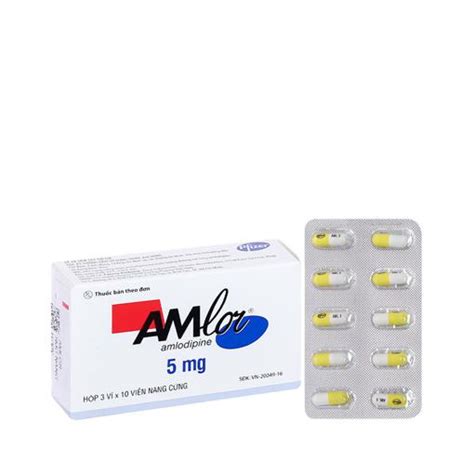 Amlor Amlodipine 5mg Hộp 30 Viên