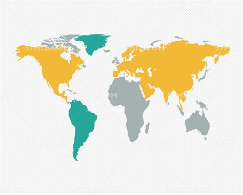 黄绿色世界分布地图图片素材免费下载 觅知网