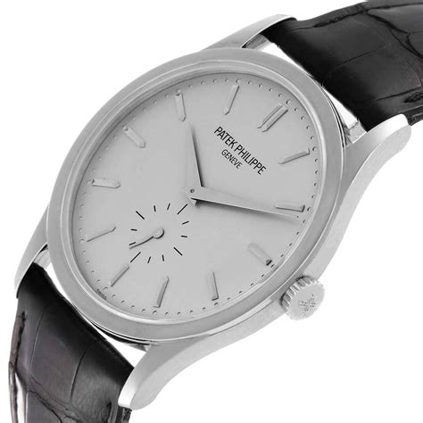 Patek Philippe Calatrava White Gold G Stock Swisswatchexpo