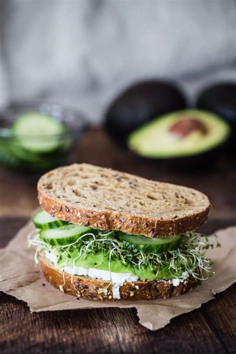 Avocado, cucumber, goat cheese sandwich | Eat Good 4 Life