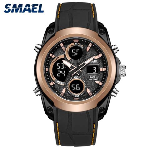 Smael Quartz Wristwatch Led Digital Sport Watch For Men Waterproof Male