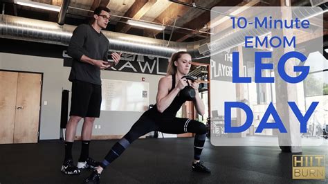 Leg Day Hiit Workout Minute Emom Youtube