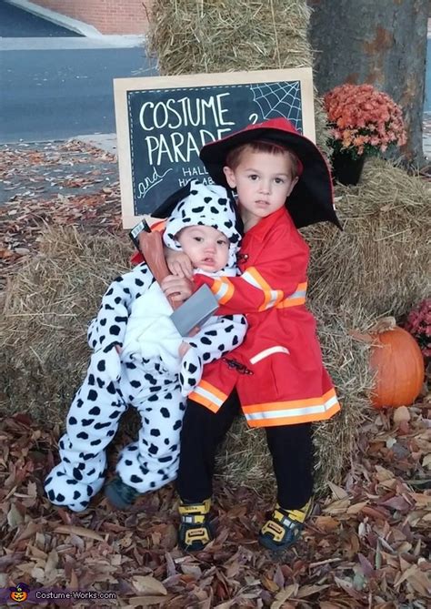 Firefighter and Dalmatian Costume