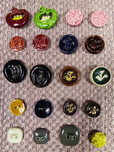 Ceramic Buttons Possibly Jean Cl Ment For Elsa Schiaparelli Circa