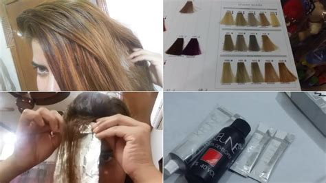 Hair Highlights With Keune Ultimate Blonde Hair Color Youtube