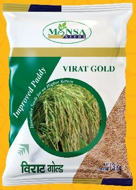 Virat Gold Improved Paddy Seeds For Agriculture Packaging Type Pp