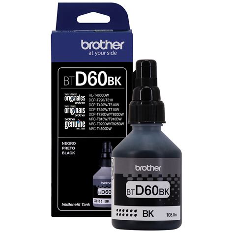 BTD60BK Botella De Tinta Negra De Ultra Alto Rendimiento Brother