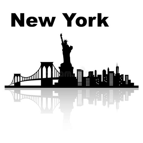 Silueta Del Horizonte De Nueva York Del Vector Ilustraci N Del Vector