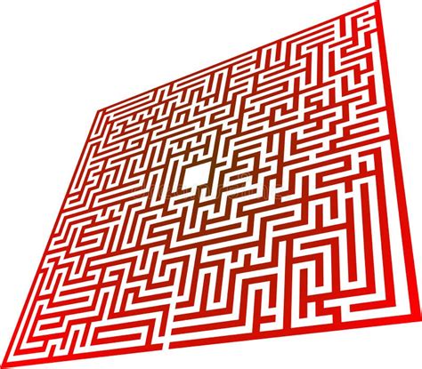 Labyrinth Vektor Abbildung Illustration Von Verstand 22285045