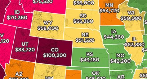 This Map Shows How Much You Need To Make To Afford The Average Home In