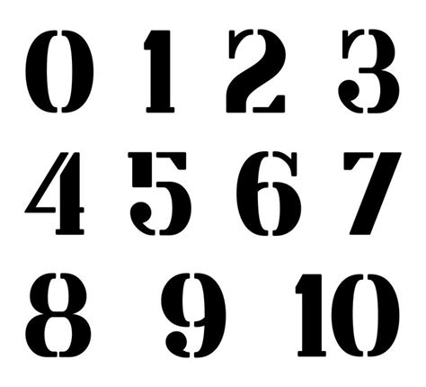 Number Templates For Printing