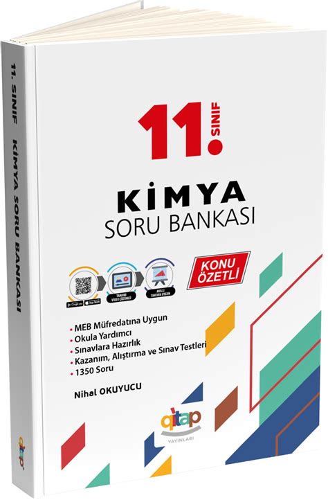 11 SINIF KİMYA SORU BANKASI VİDEO ÇÖZÜMLÜ qitap Yayınları