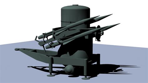 rapier missile 3d model