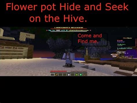 Minecraft Flower Pot Hide And Seek On The Hive Server YouTube