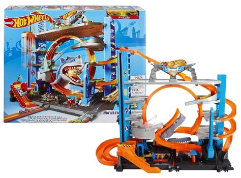 HOT WHEELS ZESTAW MEGA GARAŻ REKINA MATTEL FTB RTV AGD Zabawki X SKLEP pl