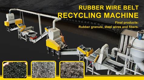 Waste Rubber Conveyor Belt Recycling Machine Wire Belt Recycling