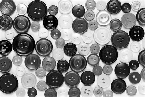 Black and White Background of Buttons Stock Image - Image of black ...