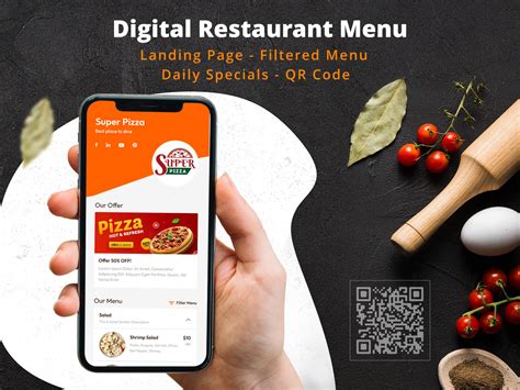 Digital Restaurant Menu With Qr Code Simple And Interactive By Tarek