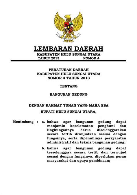 Pdf Lembaran Daerah Tahun No Ttg Bangunan Gedung Pdf