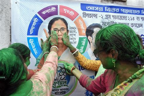 In Photos TMC Sweeps West Bengal Rural Polls