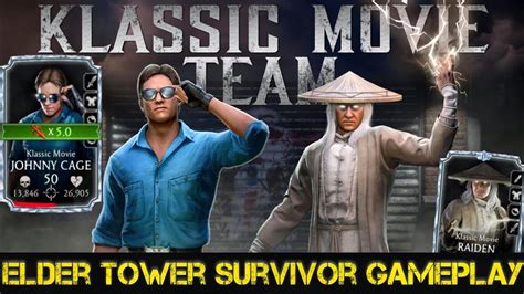 Klassic Movie Johnny Cage Klassic Movie Raiden Elder Tower Survival