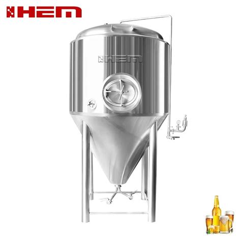 L Stainless Conical Dimple Jacket Beer Fermentor Chemical Plant