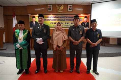 Pelantikan Dan Pengambilan Sumpah Jabatan Fakhriadi Sh Mh Sebagai