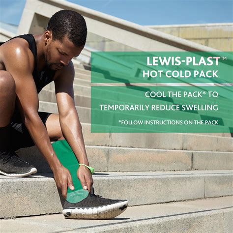 Lewis Plast Premium Hot Cold Reusable Gel Pack Compress Wrap With Sleeve Ice Heat Packs For