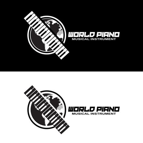 Logo De Piano Diseño De Vectores De Instrumentos Musicales Para Tienda De Música Clase De Música