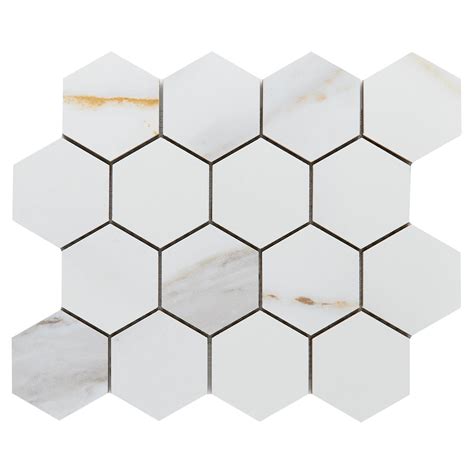 Leida Bianco Matte Porcelain Hexagon Tile Floor And Decor