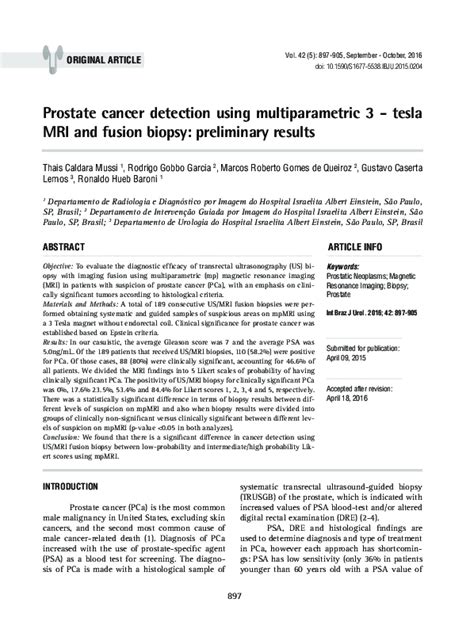 Pdf Prostate Cancer Detection Using Multiparametric 1h Mri Gustavo