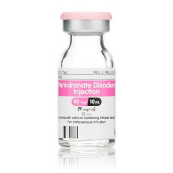 Pamidronate Disodium Injection 90Mg 10ml Single Dose Vial 10ml By Hospira