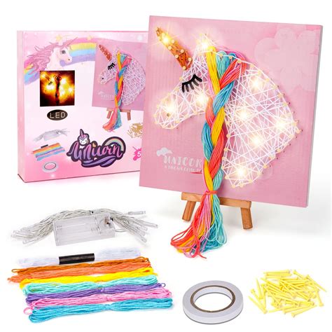 Dream Fun Unicorn Art Craft Kit, LED Night Light, Birthday Gifts for Kids 5-12 Years Old ...