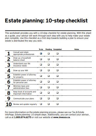 Sample Estate Plan The Document Template