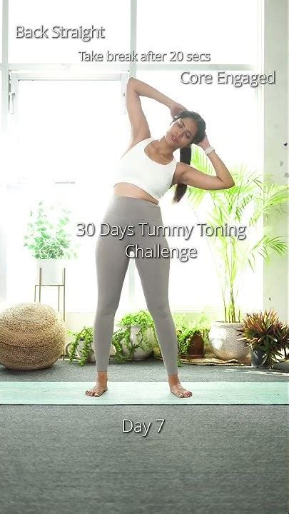 30 Days Tummy Toning Challenge Day 7 30 Day Fat Burn Challenge